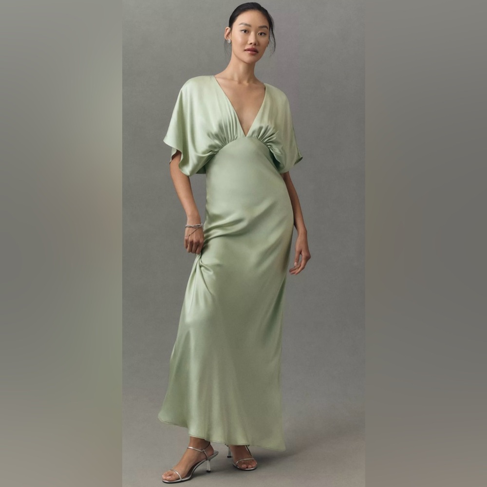 BHLDN Sage Green Maxi Dress